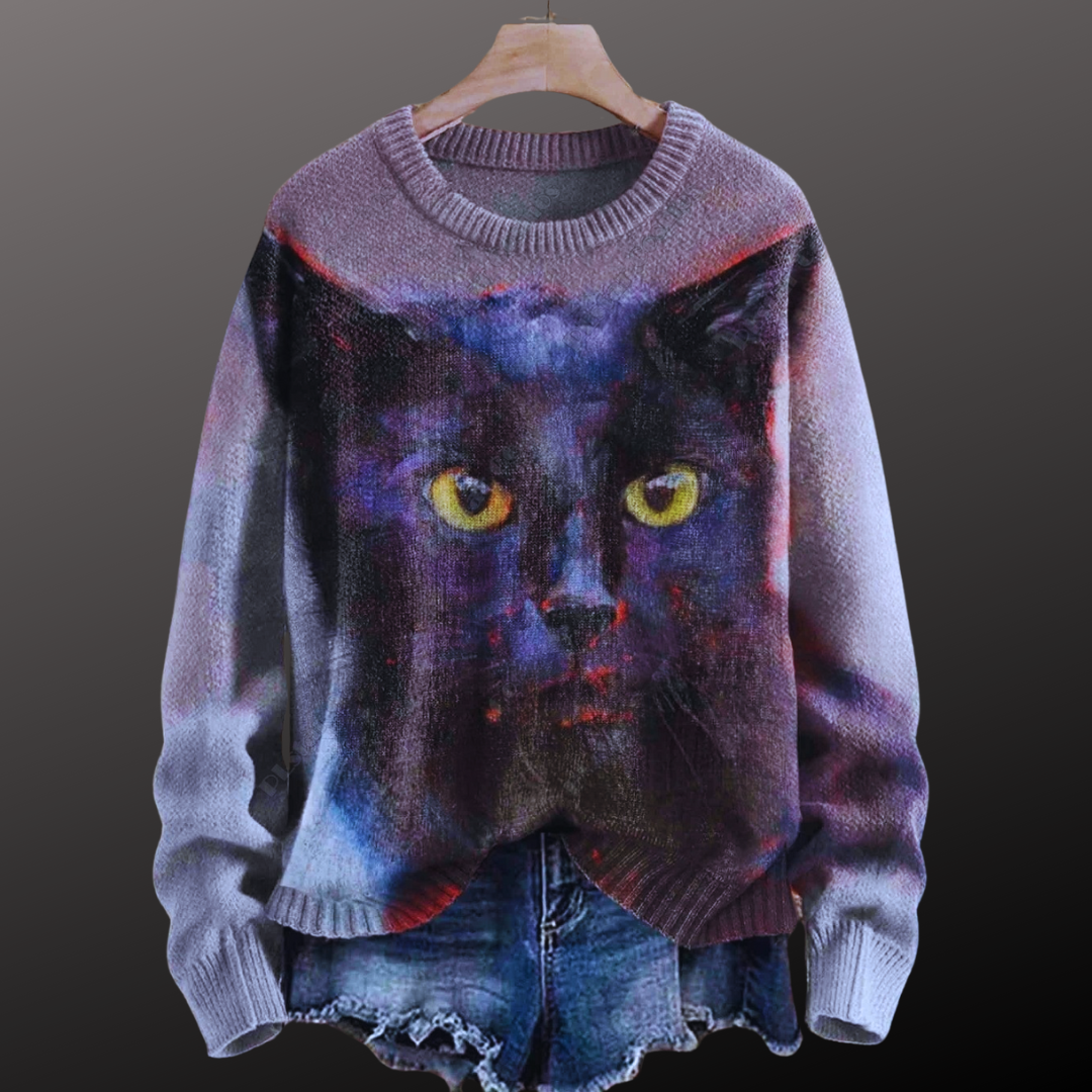 Cute Casual Cat Sweater SELECTION - ALOE WINGS STORE