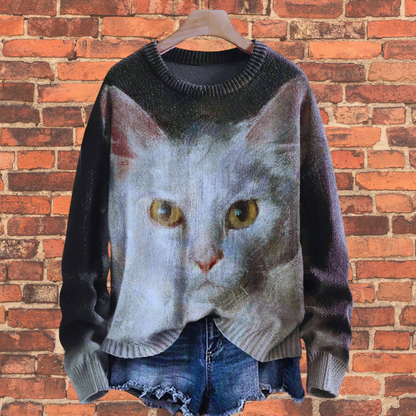 Cute Casual Cat Sweater SELECTION - ALOE WINGS STORE