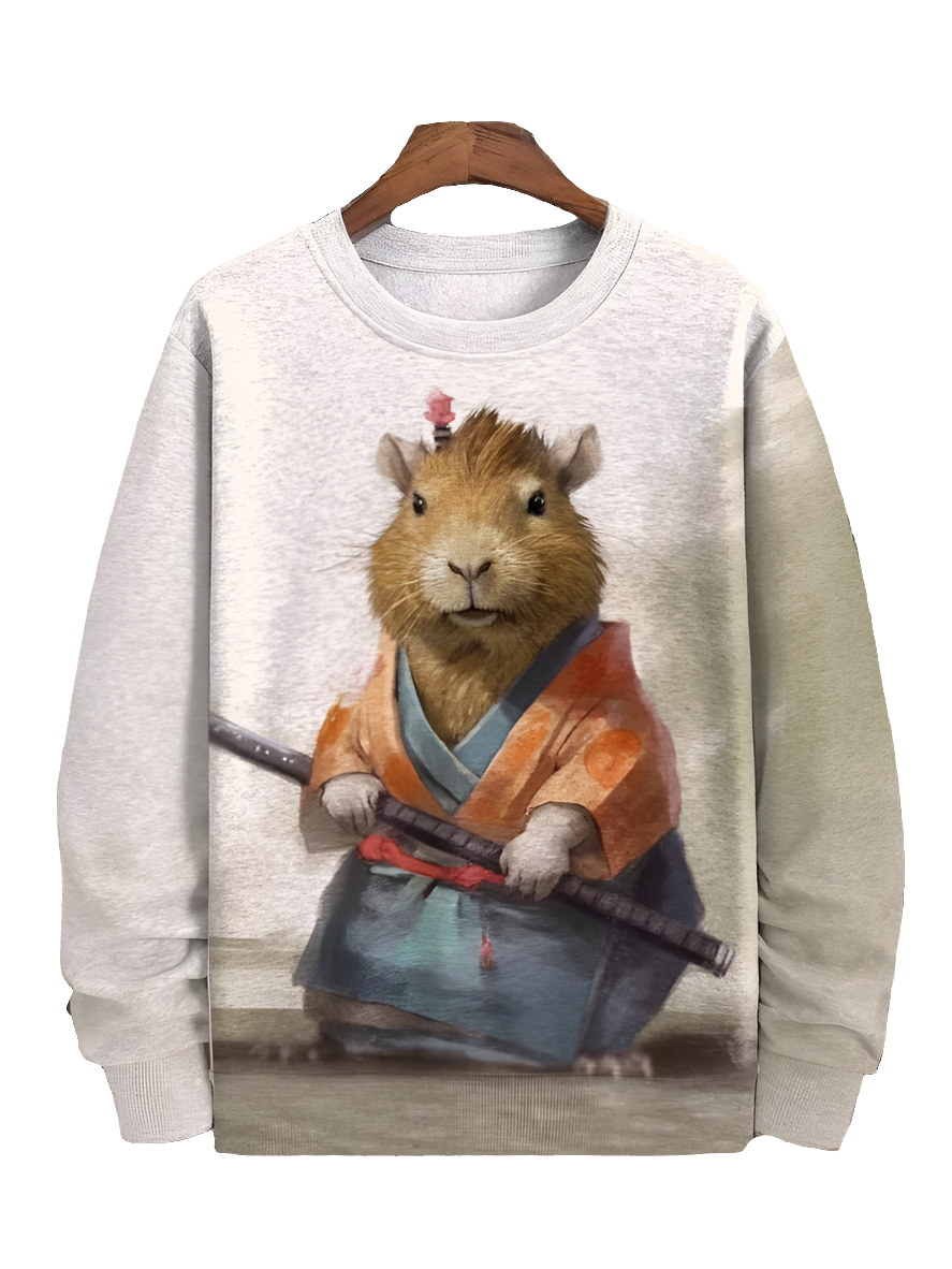 Cat Printed Japanese Art Prints Casual Sweatshirt Collection - ALOE WINGS STORE