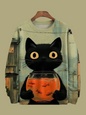 Cat Printed Japanese Art Prints Casual Sweatshirt Collection - ALOE WINGS STORE