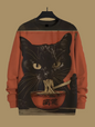 Cat Printed Japanese Art Prints Casual Sweatshirt Collection - ALOE WINGS STORE