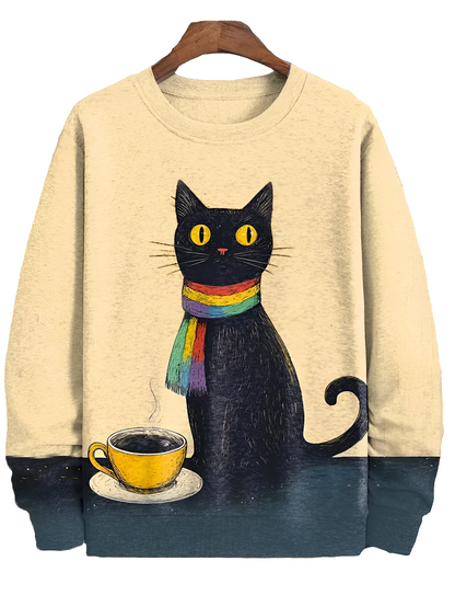 Cat Art Sweatshirt Collection - ALOE WINGS STORE