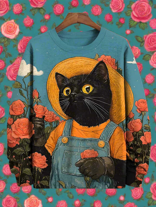 Cat Art Sweatshirt Collection - ALOE WINGS STORE