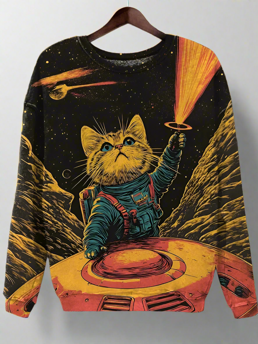 Cat Art Sweatshirt Collection - ALOE WINGS STORE
