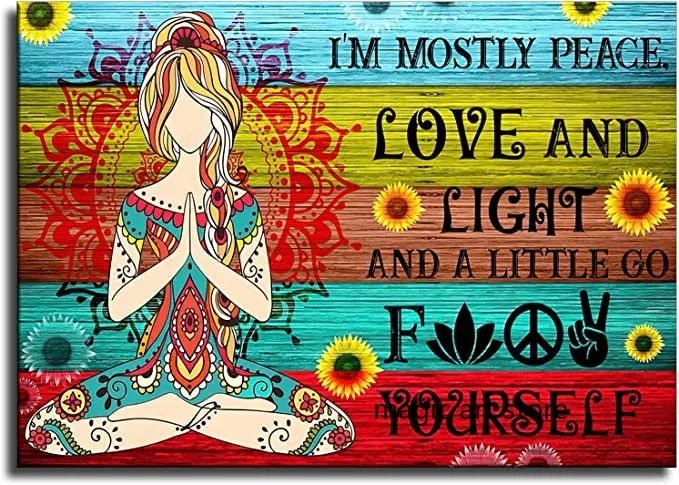 7 Chakra with Mudras Wall Hanging  Chart [SELECTION] - ALOE WINGS STORE