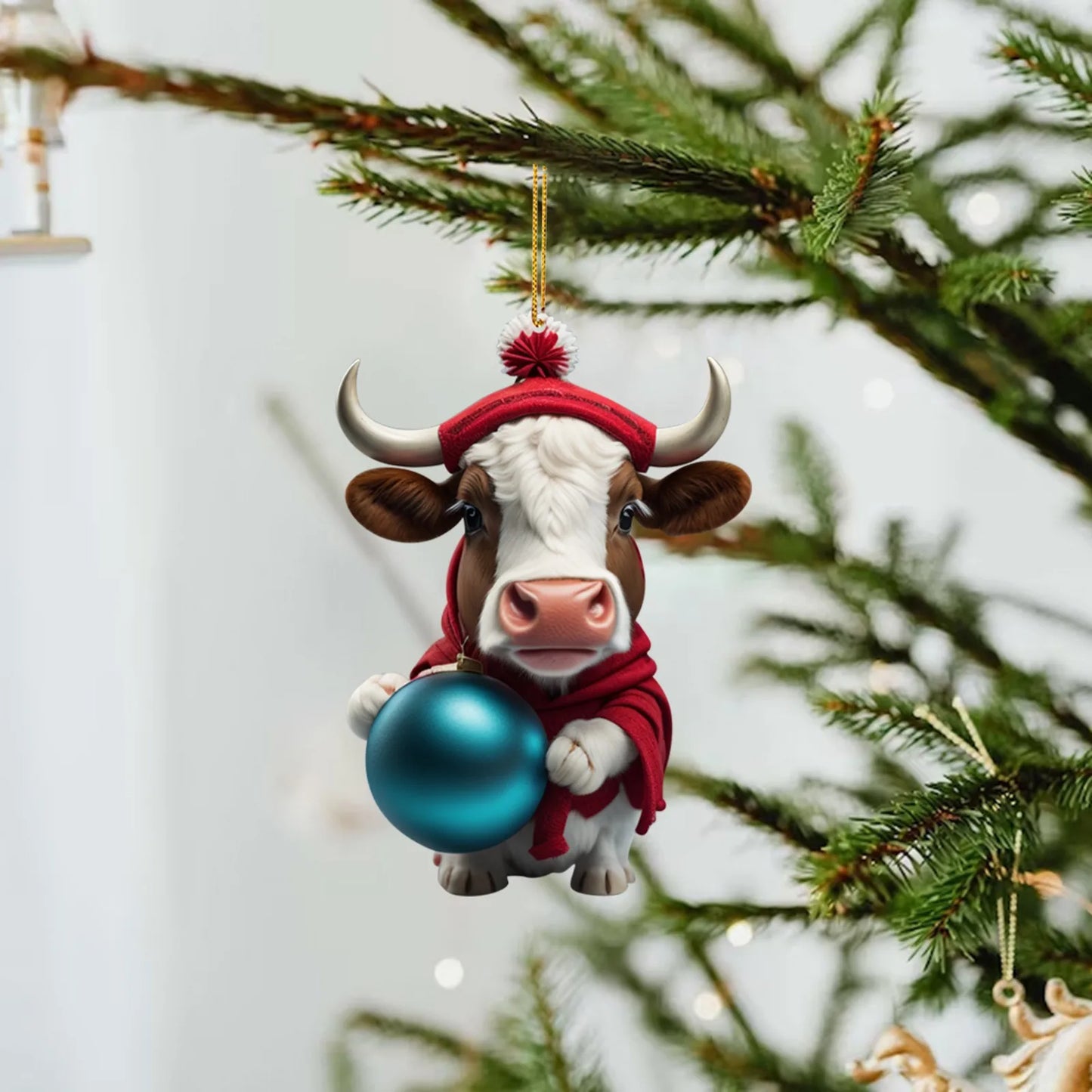 Funny Animals (Cows & Pigs) Christmas Tree Hanging Ornaments Selection - ALOE WINGS STORE