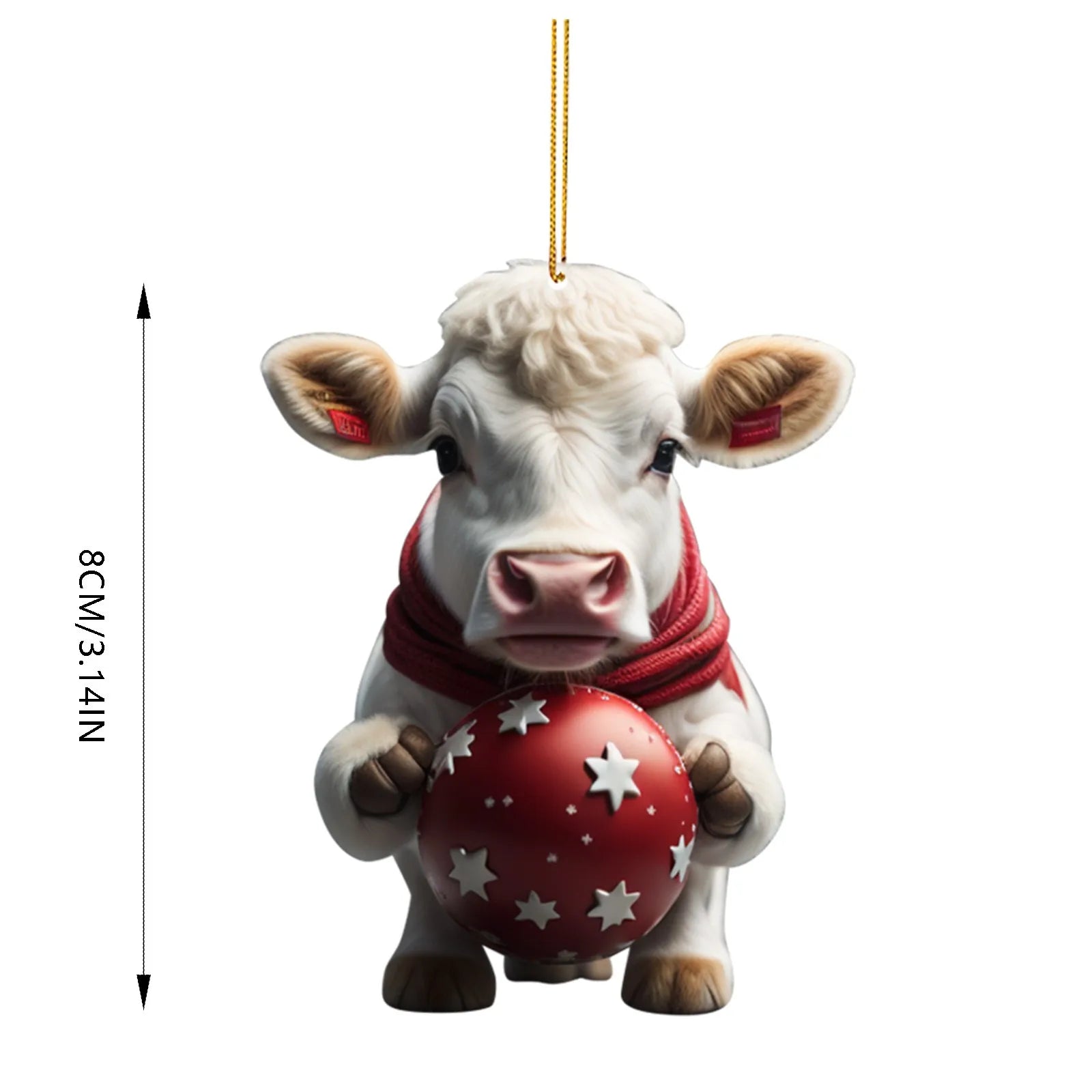 Funny Animals (Cows & Pigs) Christmas Tree Hanging Ornaments Selection - ALOE WINGS STORE