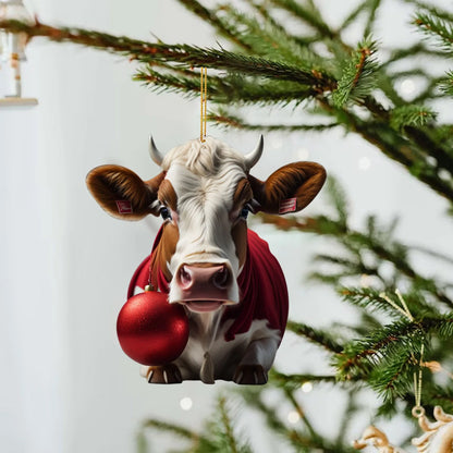 Funny Animals (Cows & Pigs) Christmas Tree Hanging Ornaments Selection - ALOE WINGS STORE