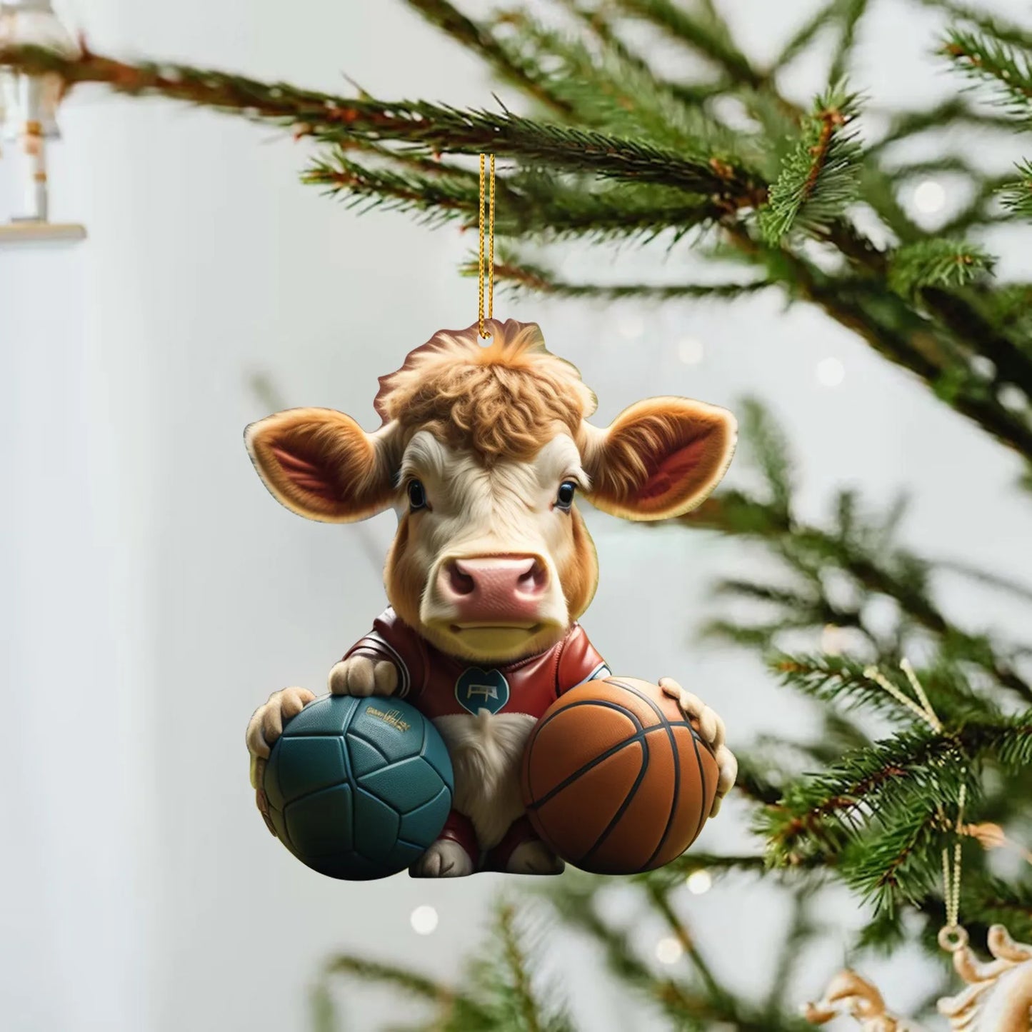 Funny Animals (Cows & Pigs) Christmas Tree Hanging Ornaments Selection - ALOE WINGS STORE
