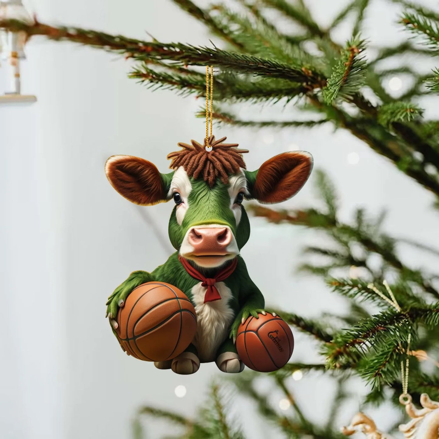 Funny Animals (Cows & Pigs) Christmas Tree Hanging Ornaments Selection - ALOE WINGS STORE