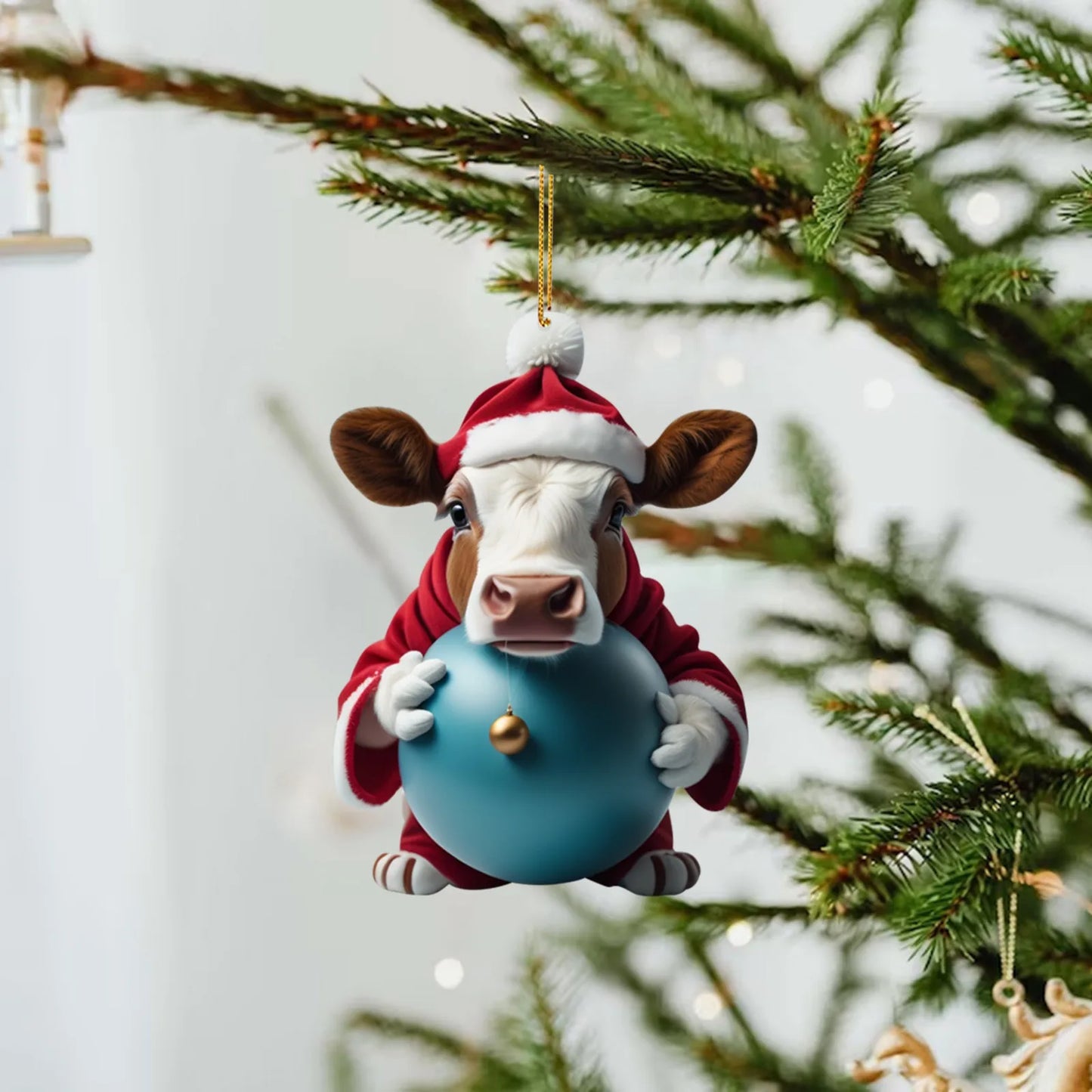 Funny Animals (Cows & Pigs) Christmas Tree Hanging Ornaments Selection - ALOE WINGS STORE