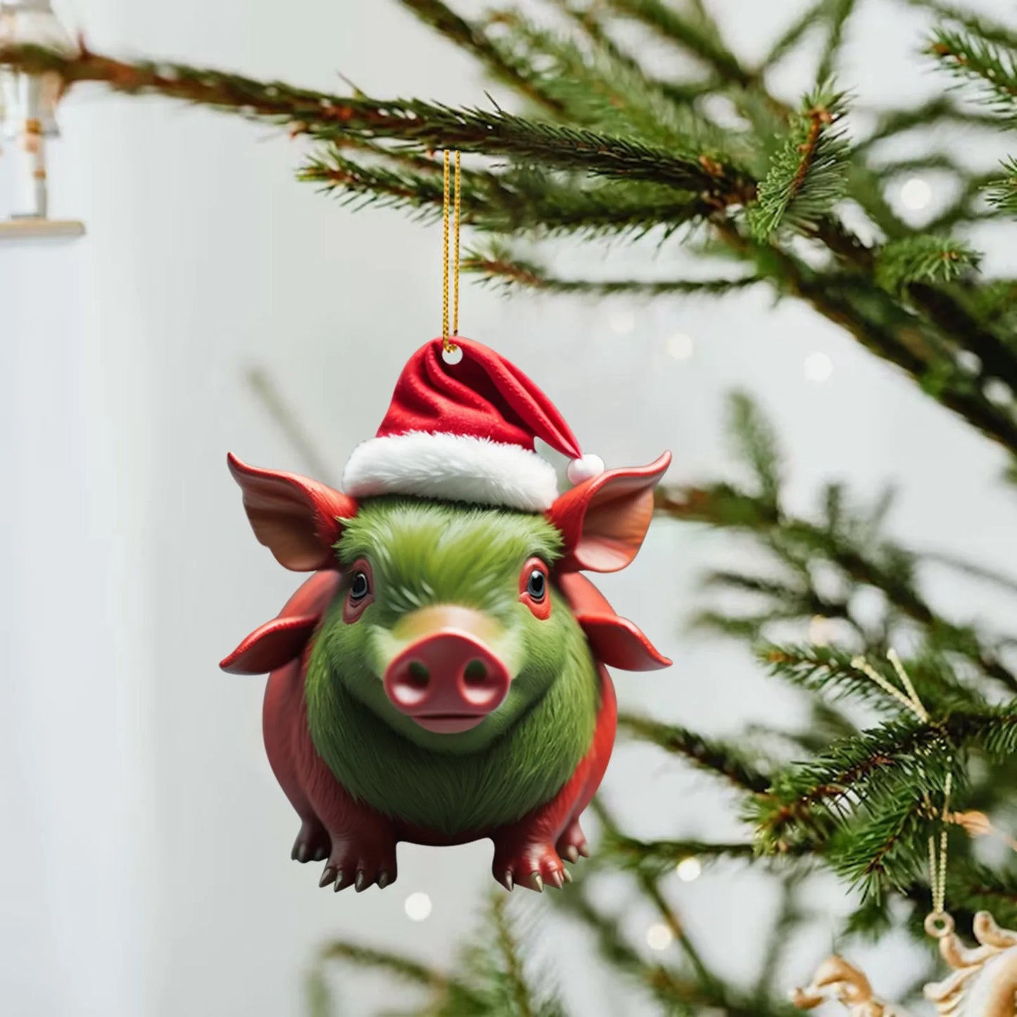 Funny Animal (Cow & Pigs) Christmas Tree Hanging Ornaments Selection