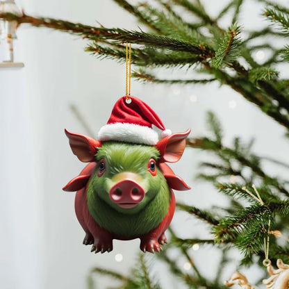 Funny Animal (Cow & Pigs) Christmas Tree Hanging Ornaments Selection