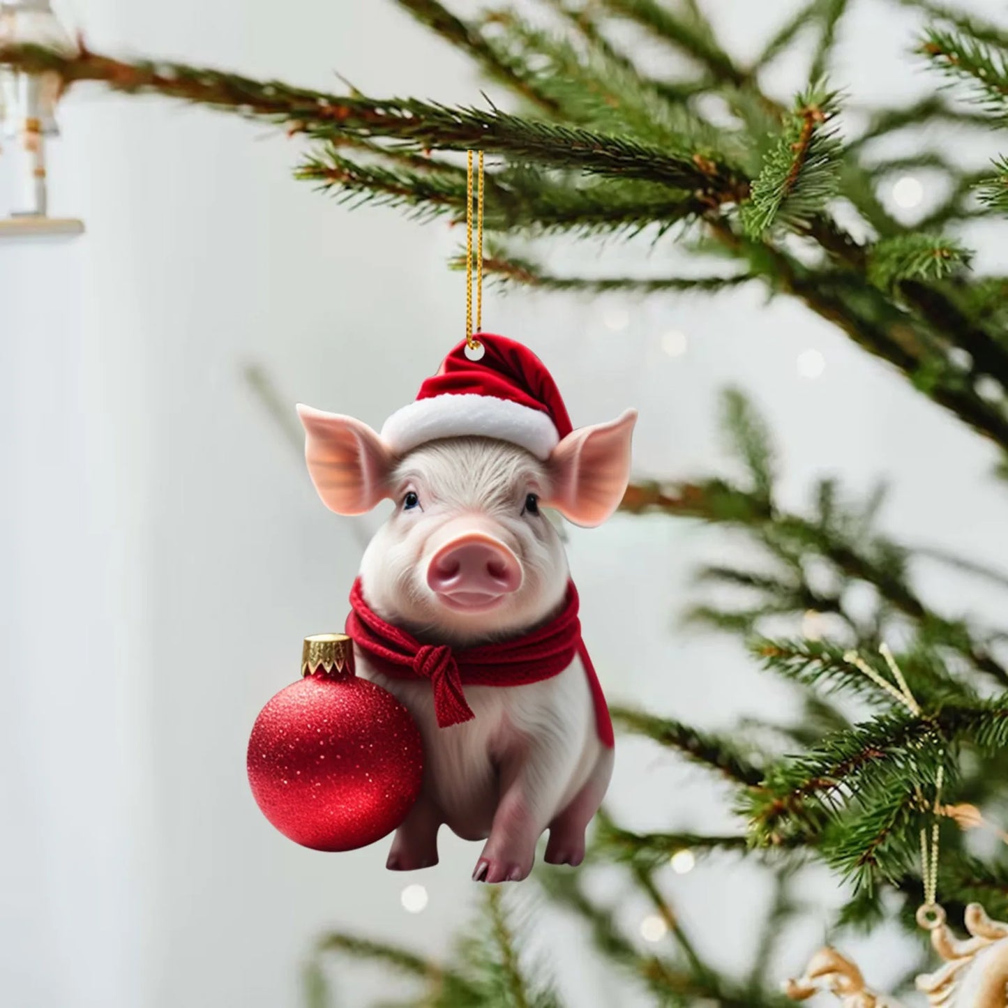 Funny Animal (Cow & Pigs) Christmas Tree Hanging Ornaments Selection