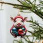 Funny Animal (Cow & Pigs) Christmas Tree Hanging Ornaments Selection