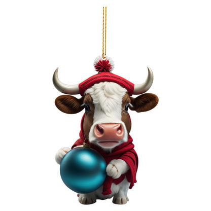 Funny Animals (Cows & Pigs) Christmas Tree Hanging Ornaments Selection - ALOE WINGS STORE