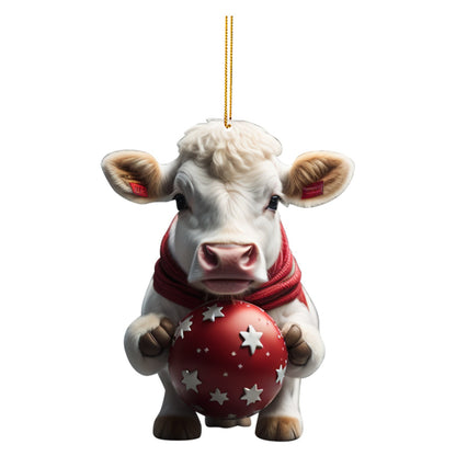 Funny Animals (Cows & Pigs) Christmas Tree Hanging Ornaments Selection - ALOE WINGS STORE