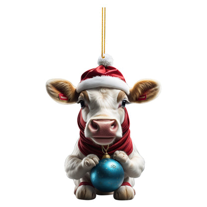 Funny Animals (Cows & Pigs) Christmas Tree Hanging Ornaments Selection - ALOE WINGS STORE