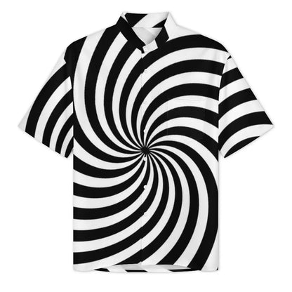 2.Men's Casual Funky Art Short Sleeve Collared Beach Shirts Collection - ALOE WINGS STORE