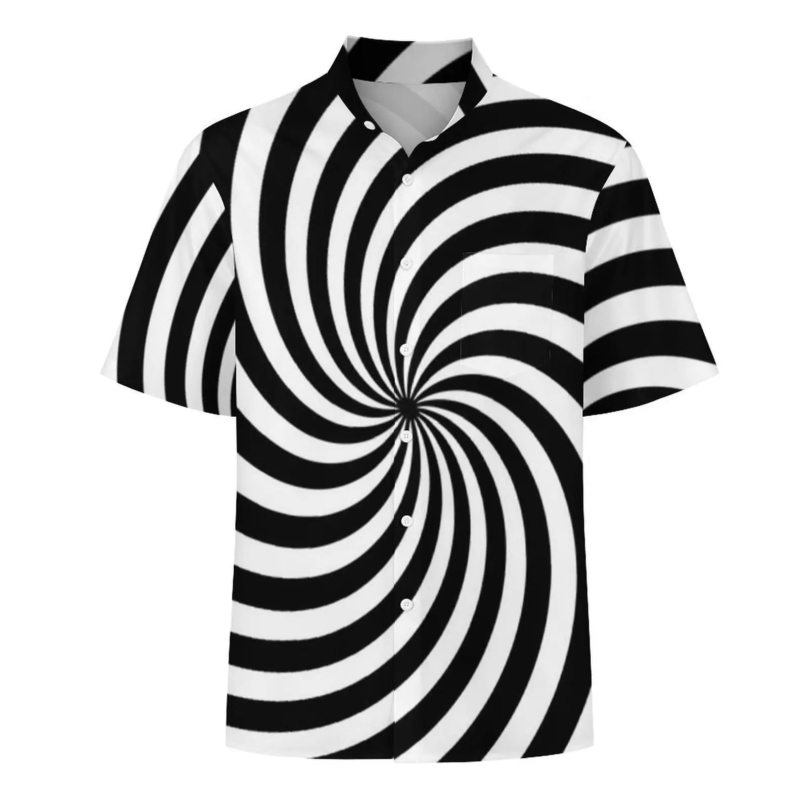 2.Men's Casual Funky Art Short Sleeve Collared Beach Shirts Collection - ALOE WINGS STORE