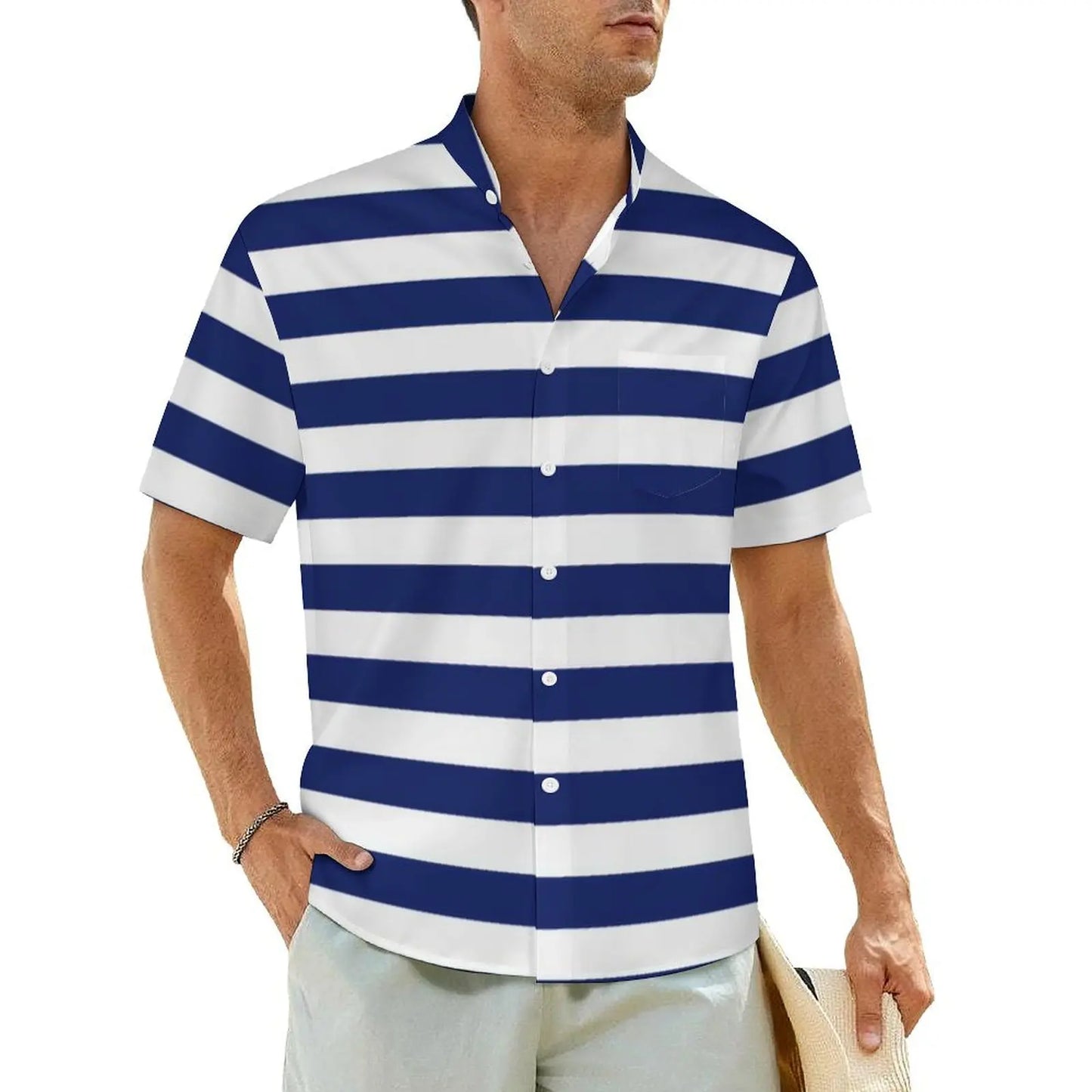 2.Men's Casual Funky Art Short Sleeve Collared Beach Shirts Collection - ALOE WINGS STORE