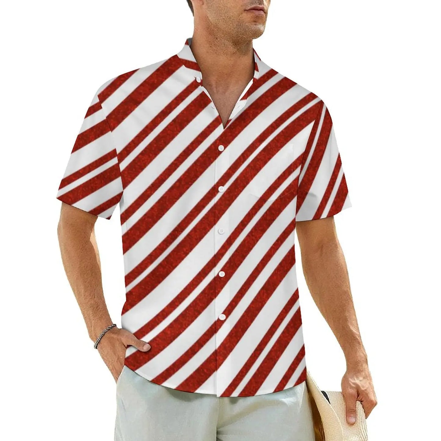 2.Men's Casual Funky Art Short Sleeve Collared Beach Shirts Collection - ALOE WINGS STORE