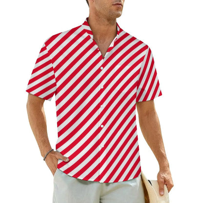 2.Men's Casual Funky Art Short Sleeve Collared Beach Shirts Collection - ALOE WINGS STORE