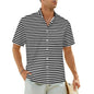 2.Men's Casual Funky Art Short Sleeve Collared Beach Shirts Collection - ALOE WINGS STORE