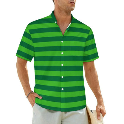 1.Men's Casual Funky Art Short Sleeve Collared Beach Shirts Collection - ALOE WINGS STORE