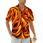 1.Men's Casual Funky Art Short Sleeve Collared Beach Shirts Collection - ALOE WINGS STORE