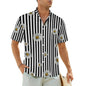 1.Men's Casual Funky Art Short Sleeve Collared Beach Shirts Collection - ALOE WINGS STORE
