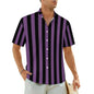 1.Men's Casual Funky Art Short Sleeve Collared Beach Shirts Collection - ALOE WINGS STORE