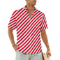 3.Men's Casual Funky Art Short Sleeve Collared Beach Shirts Collection - ALOE WINGS STORE