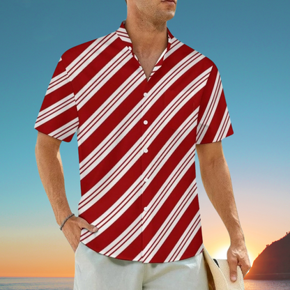 3.Men's Casual Funky Art Short Sleeve Collared Beach Shirts Collection - ALOE WINGS STORE
