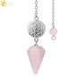 Natural Gemstones Spiritual Flower Pendulum / Pendant SELECTION - ALOE WINGS STORE