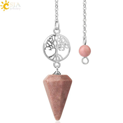 Tree Of Life Natural Stone Pendulum / Pendant - ALOE WINGS STORE
