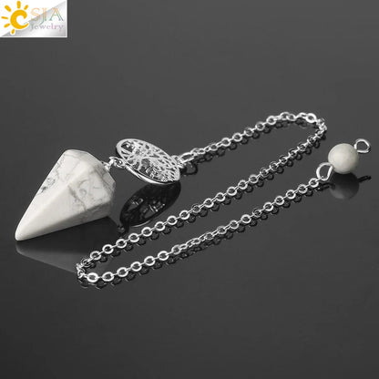 Tree Of Life Natural Stone Pendulum / Pendant - ALOE WINGS STORE