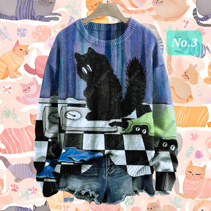 Cute Cats Unisex Sweater [SELECTION] -Ltd Time Only! - ALOE WINGS STORE