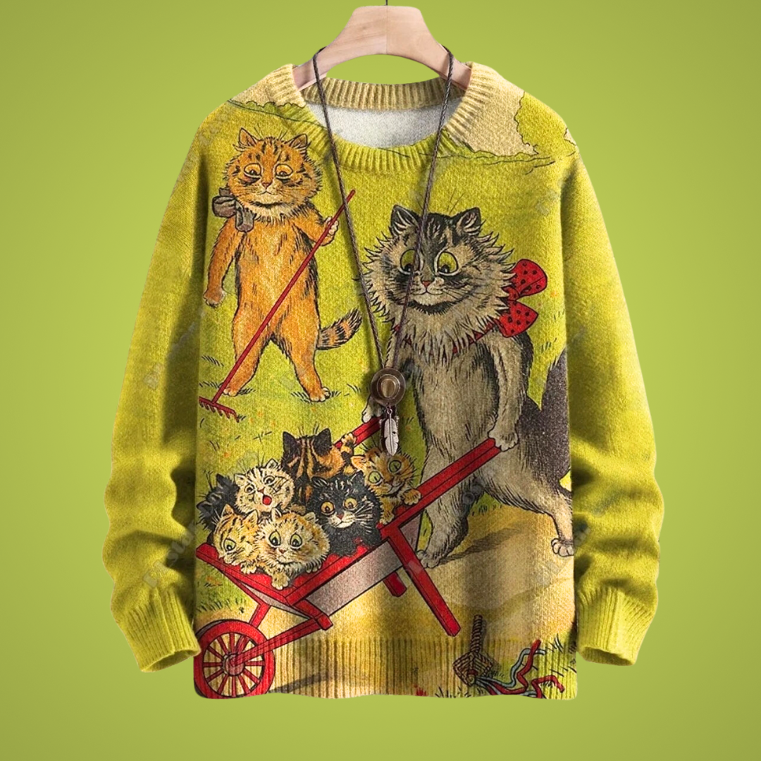 Cat Art Unisex Sweater Collection - Ltd Time Only! - ALOE WINGS STORE