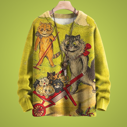 Cat Art Unisex Sweater Collection - Ltd Time Only! - ALOE WINGS STORE