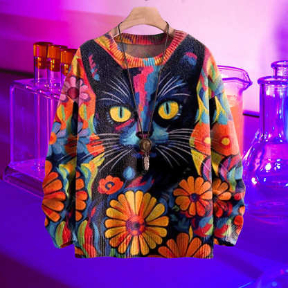 Cat Art Unisex Sweater Collection - Ltd Time Only! - ALOE WINGS STORE