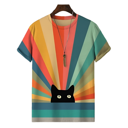 Cool Cats 3D Animal Print T-Shirt Collection - ALOE WINGS STORE