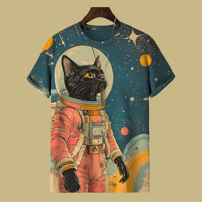 Cool Cats 3D Animal Print T-Shirt Collection - ALOE WINGS STORE