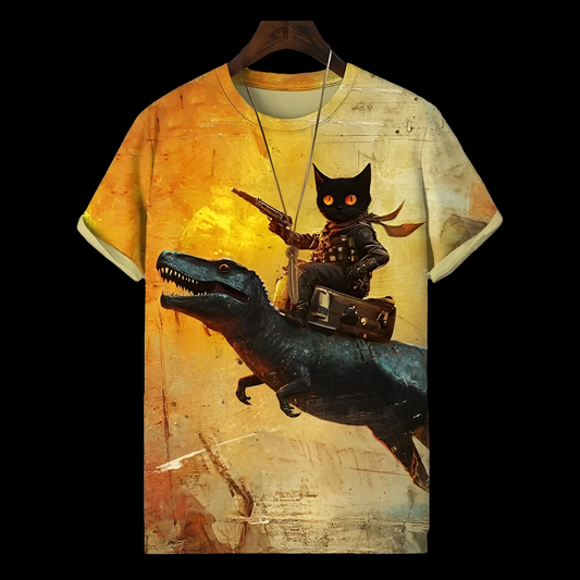 Cool Cats 3D Animal Print T-Shirt Collection - ALOE WINGS STORE