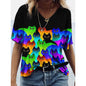 4.Chic & Playful 3D Cat Print T-Shirts - ALOE WINGS STORE