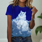 Artistic 3D Printed Cute Cat T-Shirt Collection - ALOE WINGS STORE