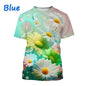 3.Unisex Chrysanthemum & Daisies 3D  T-Shirts (XS-4XL) - ALOE WINGS STORE