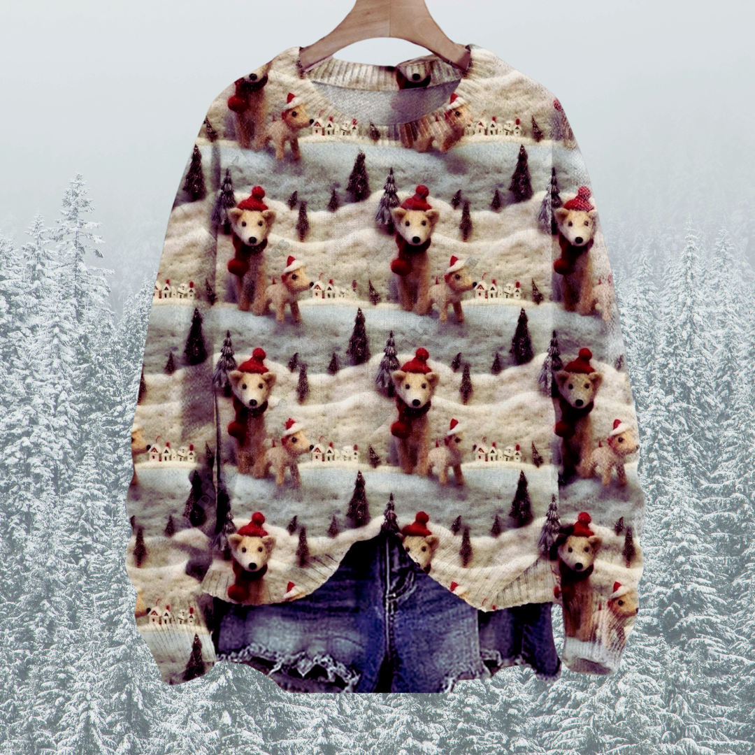 Adorable Unisex Sweater Collection with Dog Patterns - Ltd Time Only! - ALOE WINGS STORE