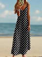 Women's Elegant Vintage Sleeveless V-Neck Halter Summer Dress Collection - ALOE WINGS STORE