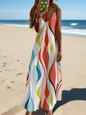 Women's Elegant Vintage Sleeveless V-Neck Halter Summer Dress Collection - ALOE WINGS STORE